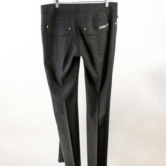 Roberto Cavalli Black Stretch Flared Pants - Picture 2 of 8